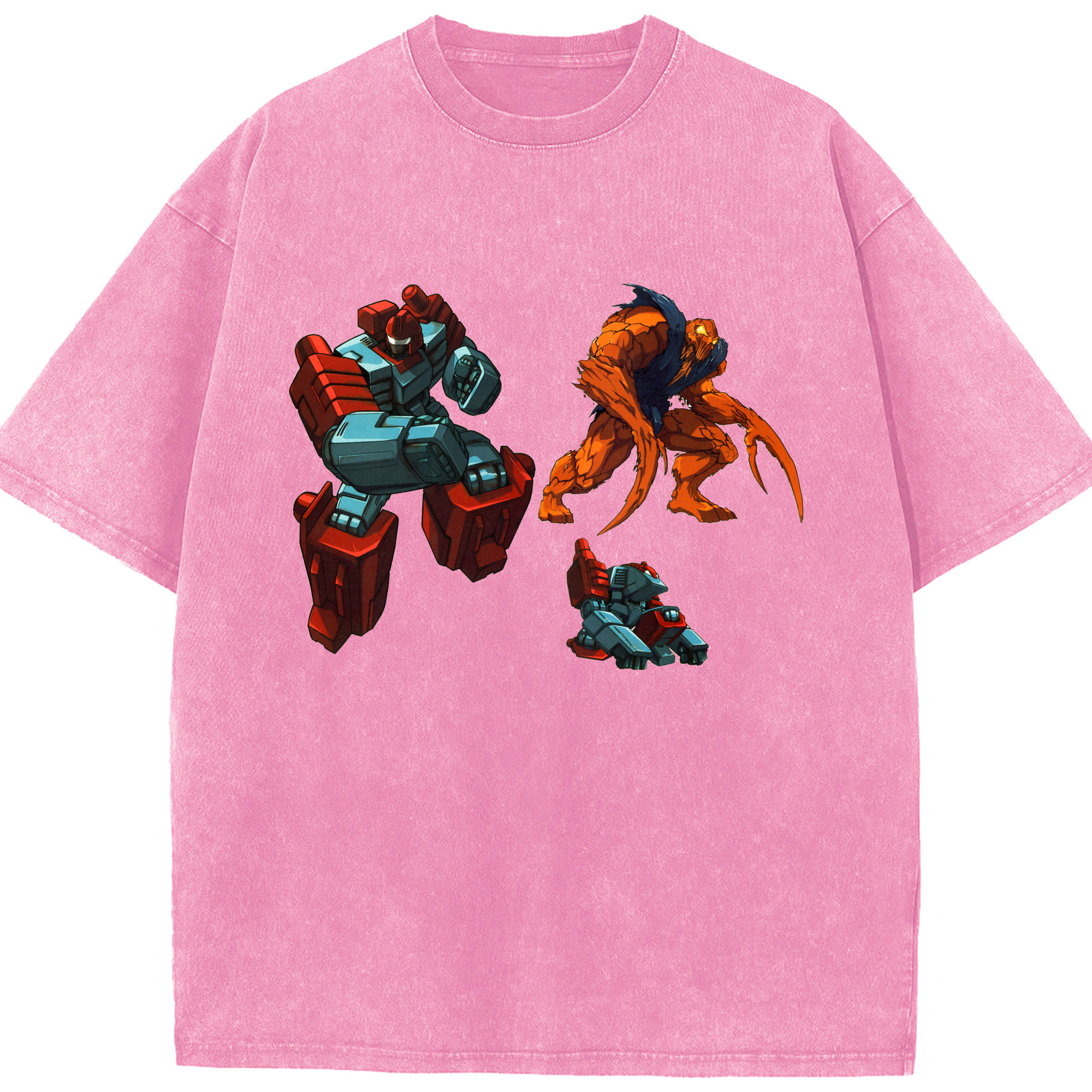 （画像用）  綿100% ヴィンテージ風 半袖Tシャツ（フロントプリント）